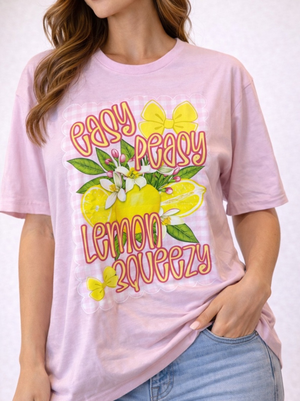 Keep It Gypsy Pink 'Easy Peasy Lemon Squeezy' Short Sleeve Tee